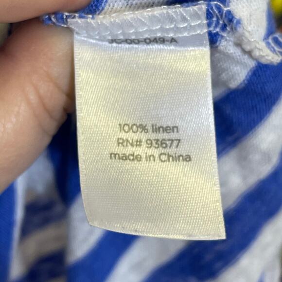 JCP, 100% Linen Striped Tank Top. Size Small. Excellent condition! - Picture 4 of 6